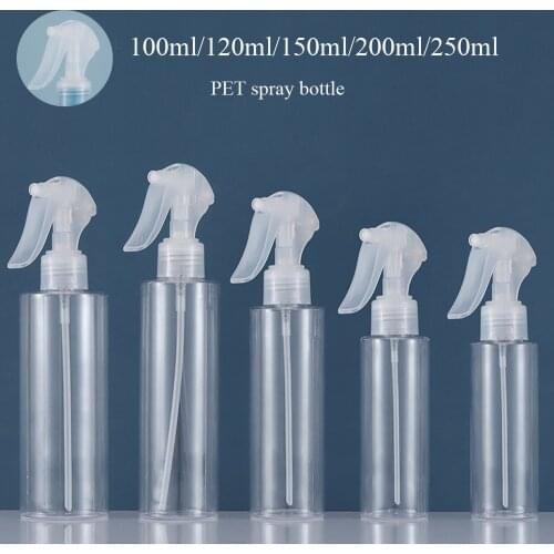 100ml/120ml/150ml/200ml/250ml Empty spray Bottle Plastic Hand buckle Pump Sprayer use for Alcohol sterilization For Travel carry