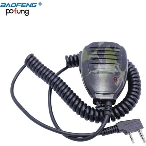 Camouflage Baofeng Handheld Microphone Speaker Mic for BAOFENG DM-5R UV-5R 5RA/B/C/D/E UV-3R Plus BF-888S GT-3 Walkie Talkie
