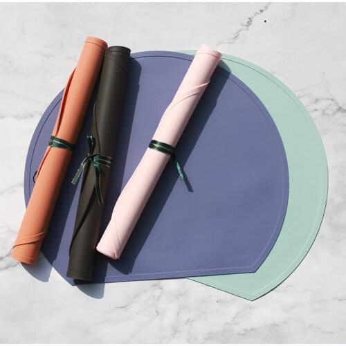 Food Grade Silicone Placemats for Dining Coaster Table Table Runner Place Mat Tableware Pad In Kitchen Accessories Cup Wine Mat