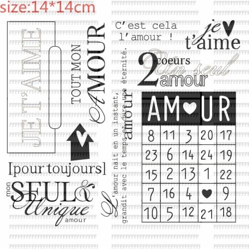 Word School Things Clear Rubber Stamp Sheet Cling Scrapbooking DIY Cute Pattern Photo Album Paper Decoration