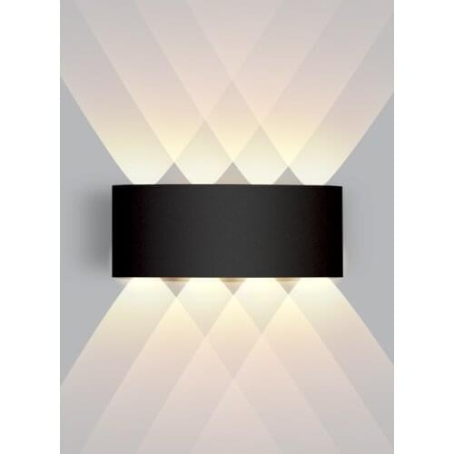 IP65 LED Wall Lamp Outdoor Waterproof Garden Lighting Aluminum AC86-265 Indoor Bedroom Living Room Stairs Wall Light