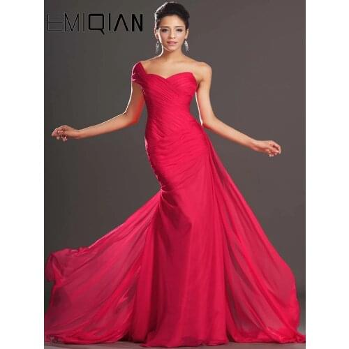 Womens Speical Occasion Gown One Shoulder Evening Dress