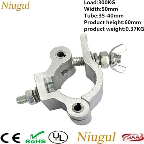 10pcs/lot DJ Stage Lighting Truss Fastener Stage Lights Clamp For Pipe 35-40mm 300KG Capacity /Big Stage Light Hook /Accessories