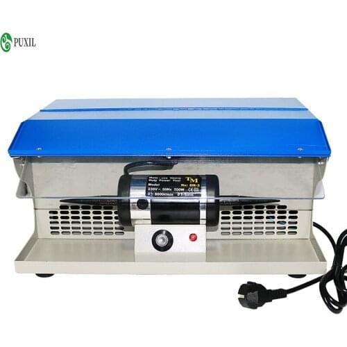 110/220V Polishing Machine With Dust Collector Mini Polishing machine Grinding Motor Bench Grinder Polisher Jewelry Polisher