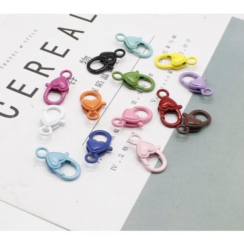 3 pieces/each batch of lobster color love buckle wholesale keychain base lanyard buckle 26mm*13mm jewelry accessories