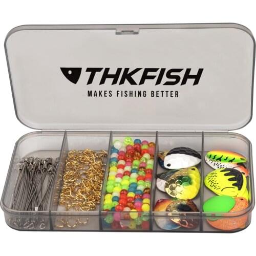338pcs/box Fishing Tackle Box Fishing Spinner Accessories Sequins Spoon Fish Bead Fishing Tackle Box DIY Kit