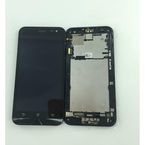 5 inch LCD Display screen Touch screen panel glass digitizer assembly replacement frame For Asus Zenfone 2 Laser Ze500KL Z00ED