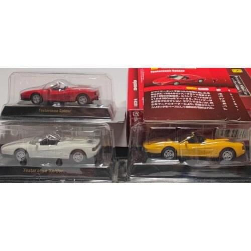1/64 Kyosho Alloy Car Ferraris Testarossa Spider 512bb 412 Fxx Evo F40 GTE 330 P4 F355 Challenge 360 GTC Dino 206 F333 SP F50 GT