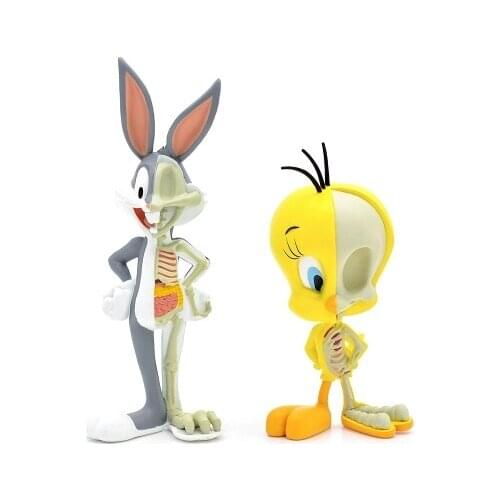Bugs bunny tweety Skeleton model 4 d puzzle free shipping