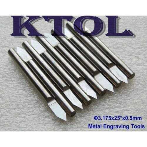 Free Shipping 25 Degree 0.5mm V Carve End Mill Carbide PCB Tools Engraving CNC Router Bits, Metal Copper CNC Cutting Bits Tool