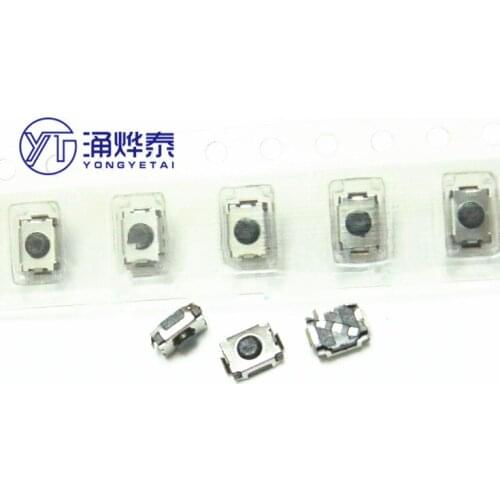 YYT 100PCS 3*4*2MM SMD touch switch 2-pin mini micro/original button switch disk loading Foot Cover