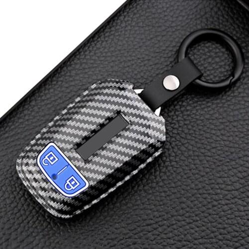 Carbon Fiber Silicone Car key Case Cover For Isuzu New Isuzu D-MAX dmax MU-X mux ELF KB X-series 2016 2017 2018 2019 Accessories