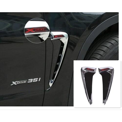 For BMW X5 X5M F15 F85 2014-2018 X-Drive Side Wing Fender Air Guide Vents Trim