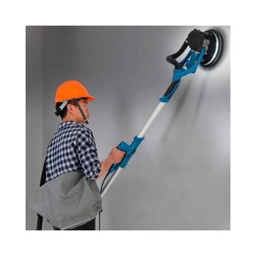 Dustless electric wall putty polisher machine with light handheld 220V for home decoration