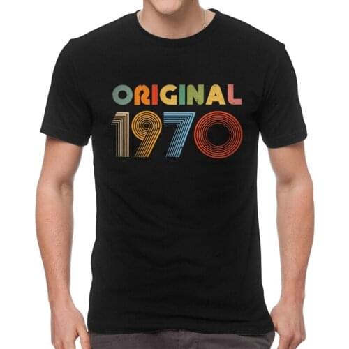 50th Birthday Gift Born In 1970 T Shirts Men Short Sleeve Cotton T-shirts Original 50 Years Old Tee Graphic Tshirts Gift Idea