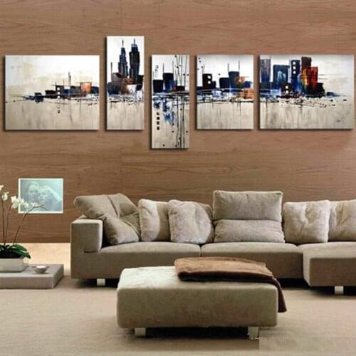 Oil paintings on canvas York City Picture Canvas Painting 100% Handpainted American Style Modern Abstract Home decoration 168002