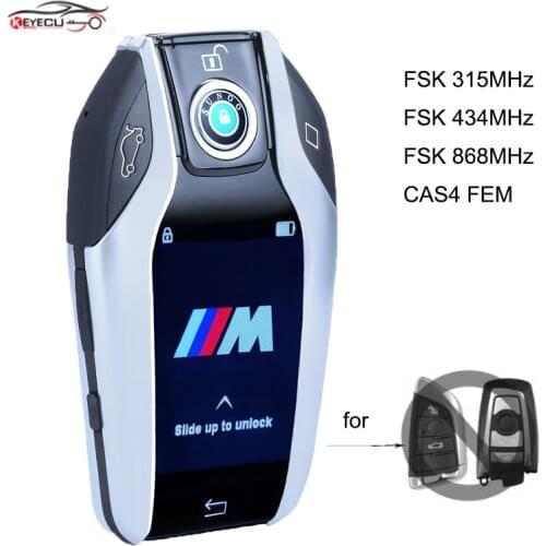 KEYECU 315MHz HUF5662,433.92MHz HUF5767,868MHz 5WK49861 Boutique Smart LCD Key for BMW 3 5 7 F Series FEM/BDC/CAS4/CAS4