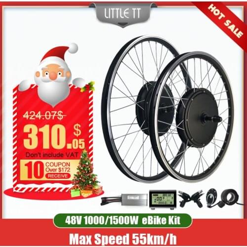 Electric Bike Conversion Kit 1000W Wheel Hub Motor 20-29Inch 700C eBIKE Conversion Kit Waterproof Rear Bicycle Hub Motor Wheel