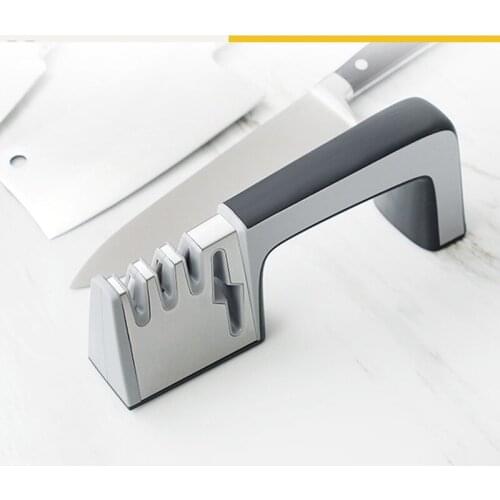 Kitchen Four-In-One Stainless Steel Sharpener Deburring And Polishing Knife Face Scissors Sharpen Knives Suitable For All Tool