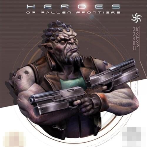 Mechanical Alien Warrior Bust Resin Figure 1/12 Scale Model Figure Resin Kit Bust Colorless Self-Assembled Toy