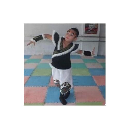 Mongolian costume dance clothes Chinese minority clothing apparel Mongolia clothes dance costume dress stage clothes