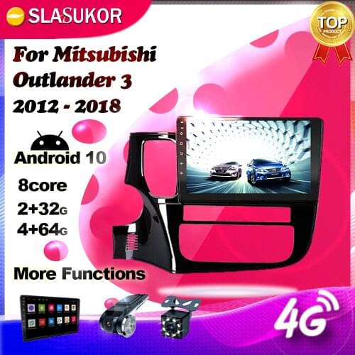Android Multimedia Video Player For Mitsubishi Outlander 3 GF0W GG0W 2012 2013-2018 Car Radio GPS Navigation stereo No 2 din DVD