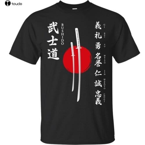 BUSHIDO Japanese Samurai 2019 Mens Short Sleeve T-shirt Summer Tee Tops Hot Trend
