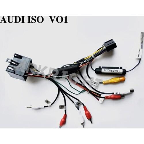 New Hot Special ARKRIGHT Wiring Harness Cable For AUDI Radio Head Unit Adaptor