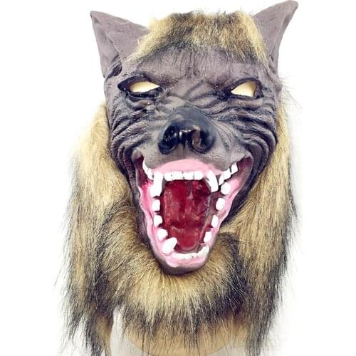 New Wolf Head Dier Een Ghost Halloween With M& Scara Doen And M Match Scara Doen Luxury Dress Doen Party Doen Clothing Doen Hair