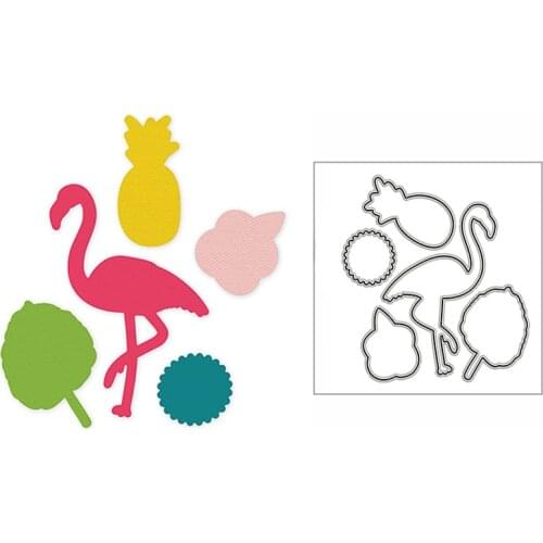 New Crane Pineapple Flower Leaf Bird 2020 Metal Cutting Dies for DIY Scrapbooking and Card Making Decor Embossing Craft No Stamp