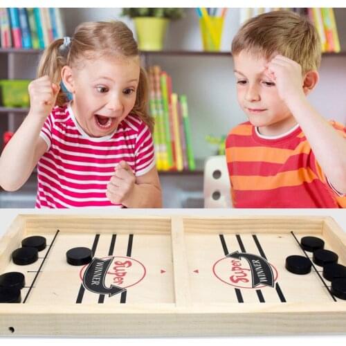 New Paced Sling Puck Winner Fun Toy Board-Game Toy Fast Hockey Sling Puck Game Party Time Funny Toy For Family Children Kid Gift