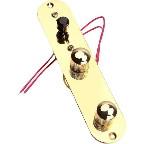 Saddle Bridge Plate 3 Way Switch Control Plate for Electric Guitar Parts Guitar Accessory Gold