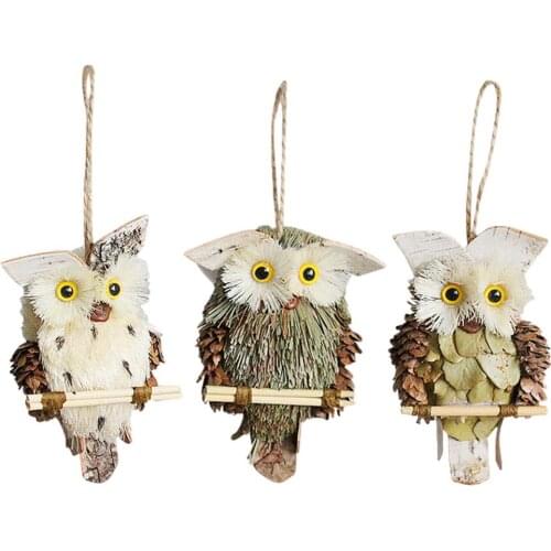Owl Pendant Xmas Tree Hanging Ornamnet Christmas Garden home Decoration
