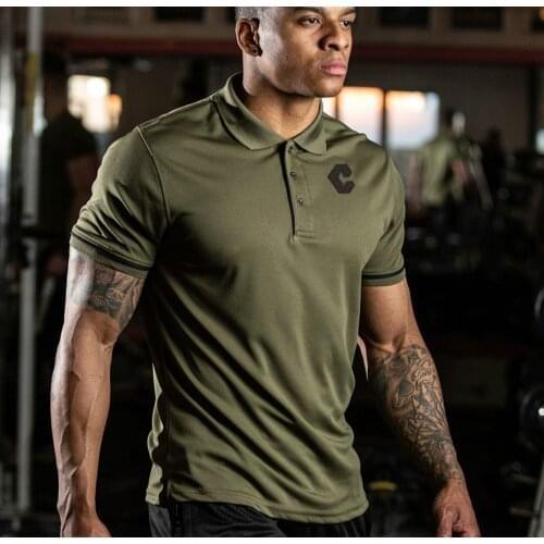 Golf Shirt Men Polo Shirt Quick-drying Breathable Mens PoloShirts Casual Clothing Printing Fashion Short Sleeve Shirt