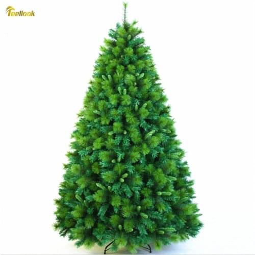 Teellook 2.1 m / 210CM encryption Christmas tree factory outlets plus mixed round high-grade Christmas tree pine needles