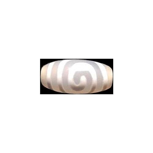 Rare Pattern Spiral 10*20mm 12*25mm White Amulet Natural Agate Stone Tibetan Dzi Beads for Bracelet DIY Jewelry Making