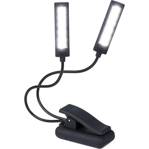 Music Stand Light Clip On LED Lamp - No Flicker, Fully Adjustable, 6 Levels of Brightness - Also for Book Reading, Orchestra, Mi