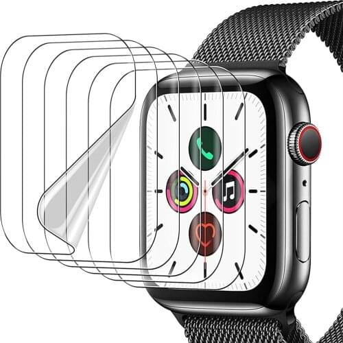 Screen Protector Film For Apple Watch 6 SE 5 4 40MM 44MM Clear Full Protective Film Not Glass for iWatch Series 3 2 1 38MM 42MM
