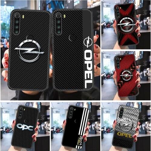 Opel Astra car logo Phone case For Xiaomi Redmi Note 7 7A 8 8T 9 9A 9S 10 K30 Pro Ultra Frosted black luxury cell cover 3D