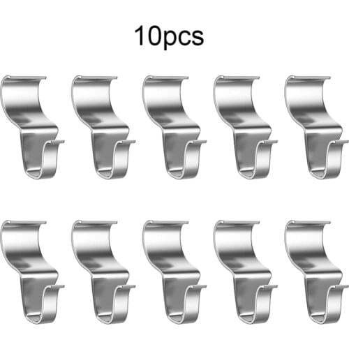 10 Pcs Vinyl Siding Hooks For Hanging Low Profile Heavy Duty Stainless Steel Hanger Wreath Decor Household Tool Gadgets