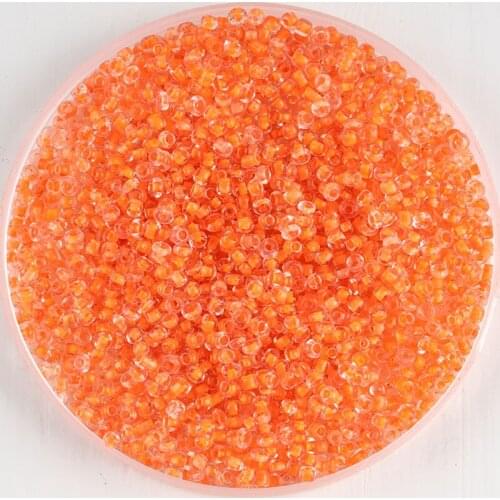 2mm 1000pcs orange Czech dye beads loose beads fashion DIY handmade charm bracelet necklace bead material accessories