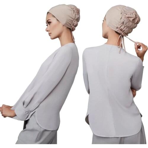 2020 Fashion Muslim Head Scarf Bonnet Caps Women Cotton Turban Hijab Female Inner Hijabs Stretch Underscarf Caps Turbante Mujer