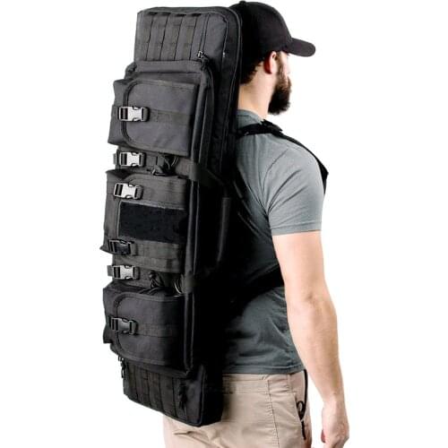 47"120cm 52"130cm Outdoor Fishing Bags 600D Oxford Heavy Functional Bag Large Case Fishing Rod Bag Tactical Hunting Shooting Bag