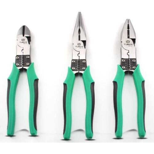 8 inch electrician tools wire cutters pliers sharp oblique pliers needle nose pliers multi-function universal