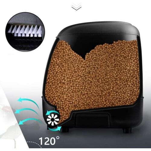 10L Fish Feeder Easy to Use Automatic Large Capacity Automatic Fish Feeder for Pond Fish Tank Aquarium Supplies