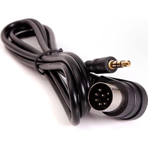 Car 3.5mm AUX Input Adapter Audio Cable Mini Jack AUX 8-Pin M-BUS CD Changer Cable For Alpine Gold Plug