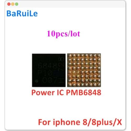 BaRuiLe 10pcs PMB6848 6848 BBPMU_K baseband power IC chip for iphone 8 8Plus X Replacement Parts
