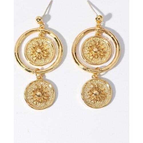 Brand new earring 18K gold plated Earrings nuetral drop baroque earring with 925 silver pin hypoallergenic