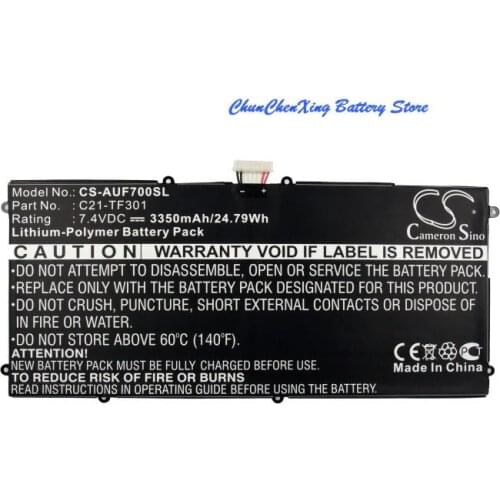 Cameron Sino 3350mAh Battery C21-TF301 for Asus TF700, TF700T
