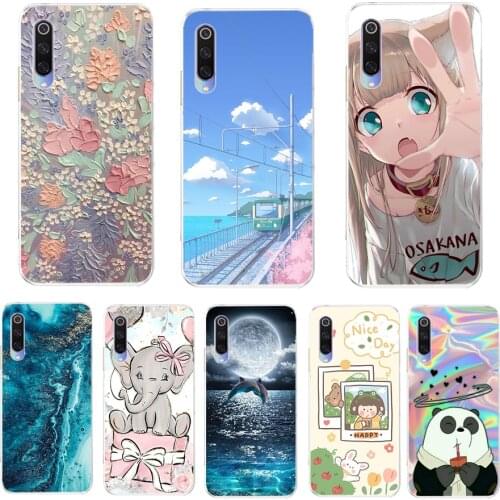 For Xiaomi Mi 9 SE Case MI 9SE Silicone Bumper Back Cover Soft TPU Phone Cases For Xiaomi Mi9 Case MI 9 Cover Coque capas